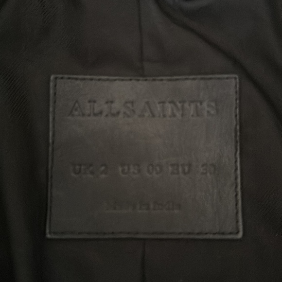 All Saints Leather Jacket - Picture 4 of 4